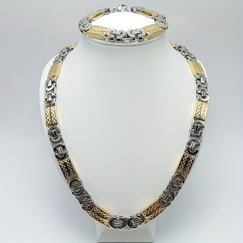 11mm Flat Stainless Steel Choker Chain – Three Finishes