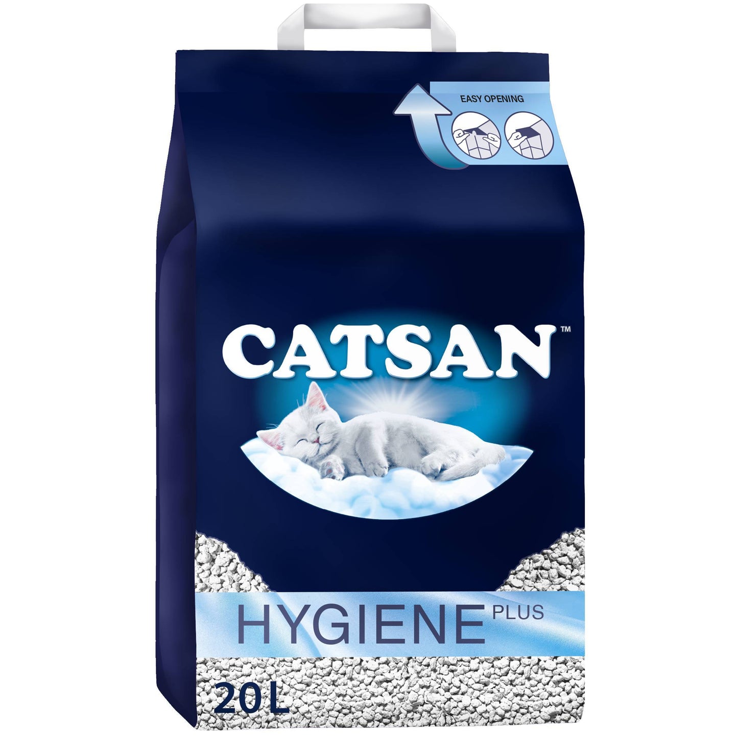 60L Catsan Hygiene Non Clumping Cat Litter 60 Litres Odour Control Kitten Litter (3 x 20L)