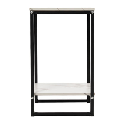 1pc Floor-to-ceiling Flower Stand in The Living Room, Balcony Column Plant Display Rack, Double-layer Plant Display Rack Flower Stand, Black and White, 30*30*60cm