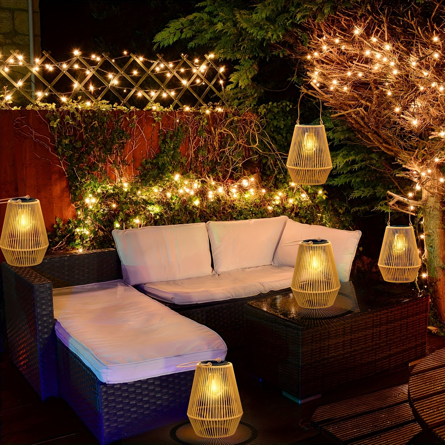 Solar Lantern, Outdoor Solar Woven Lantern Hanging Decoration, Persian Mia Style, Suitable for Garden, Patio, Deck, Porch, Trees, Lawn, Pathway Decoration, 1/2/4pcs