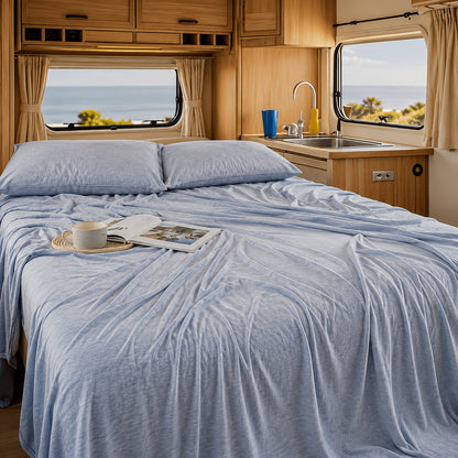 Arc-Chill 3.0 Cooling Blanket for RV Travel, Ultra Soft Lightweight Summer Cooling Throw, Breathable Cold Touch Fabric for Hot Sleepers, Night Sweats, Bed, Couch, All Season, Machine Washable