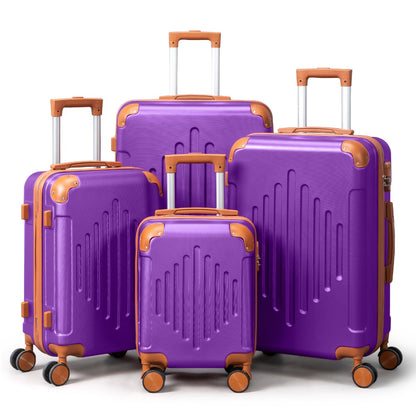 Hard Shell Luggage Set 3 4 5 Piece ABS Suitcase Set with 360° Spinner Wheels Expandable Lightweight Hardside 12 16 20 24 28 Inch 7 Colour Combinations UK
