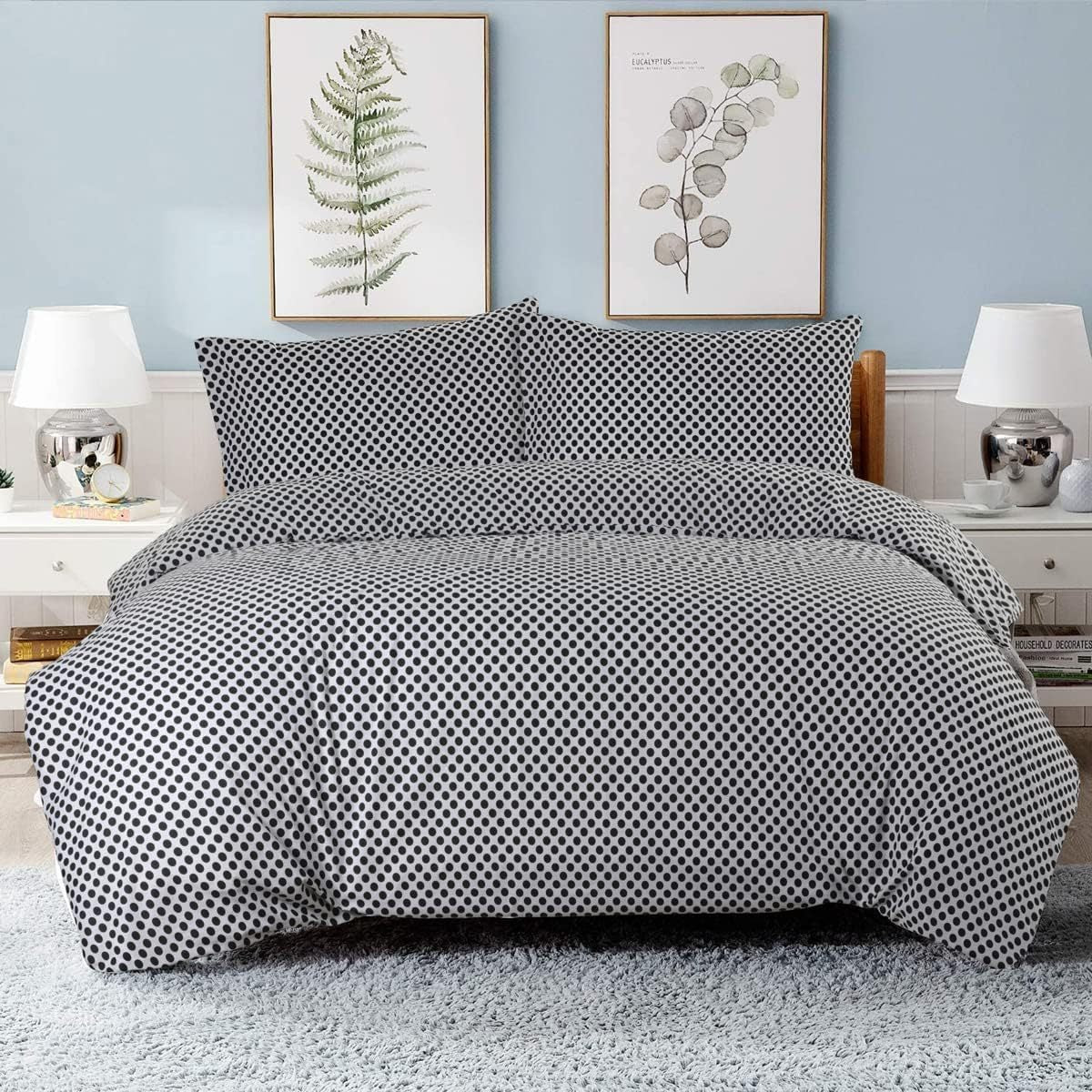 NIYS Bedding Duvet Cover Set in Single, Double and King Size with pillow cases