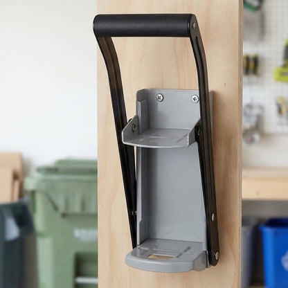 Heavy-Duty Wall-Mounted Can Crusher – 16oz/500ml with Non-Slip Handle