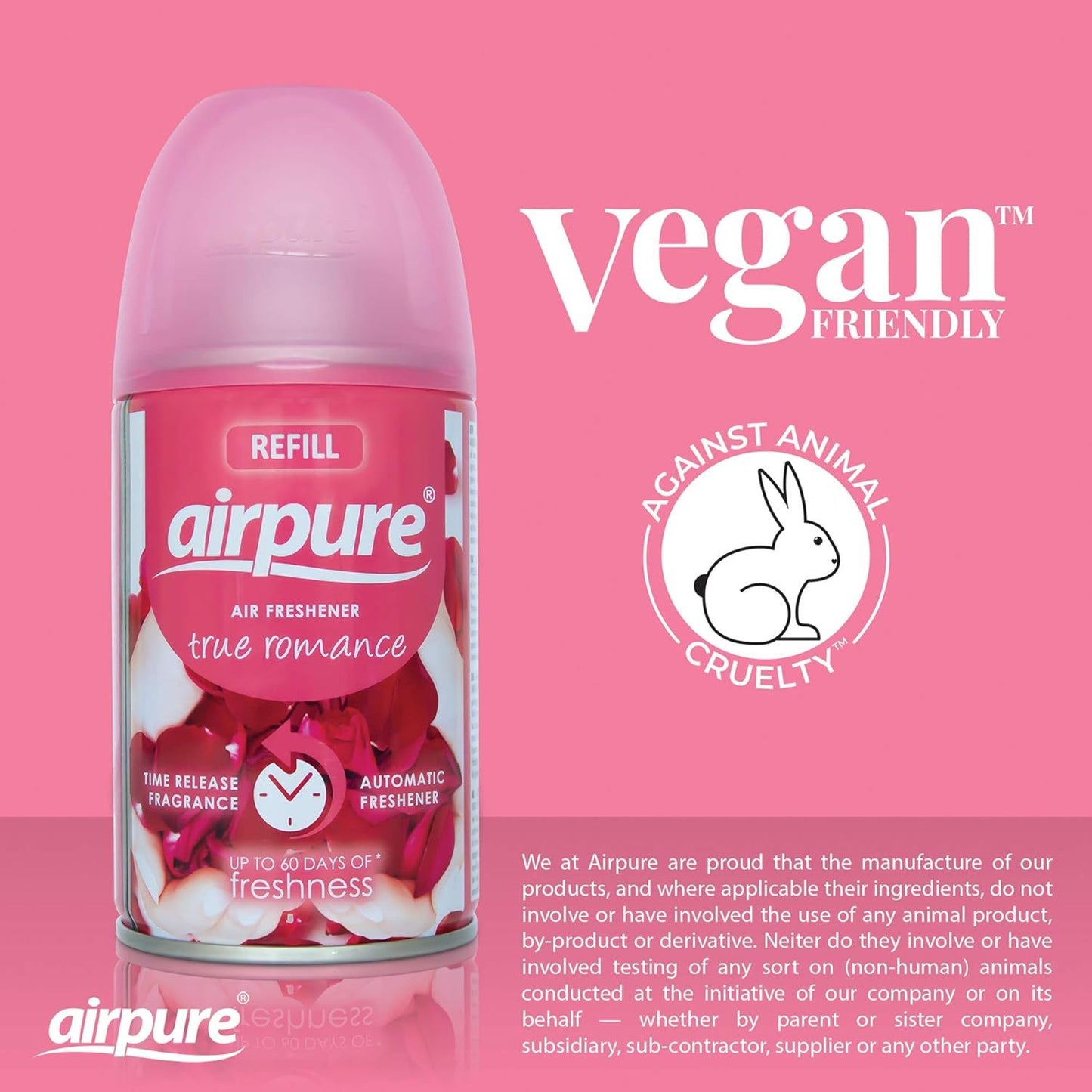 3 x Airpure True Romance Room And Fabric Spray 250ml Each Refreshing Fragrance Spray For Home And Living Spaces