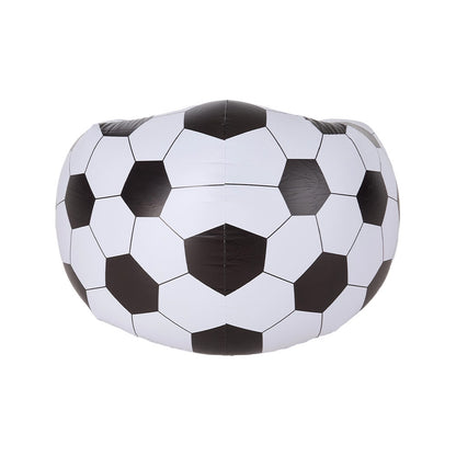 Multicoloured Spherical Outdoor Inflatable Sofa in PVC Material. Lightweight and Portable Home Sofa with Manual Air Pump. Suitable for Living Rooms, Patios, Camping, and Gardens.