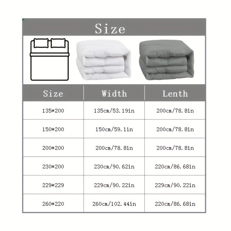 Grey Diamond-Quilted Duvet – 2.5, 7.5 or 13.5 Tog