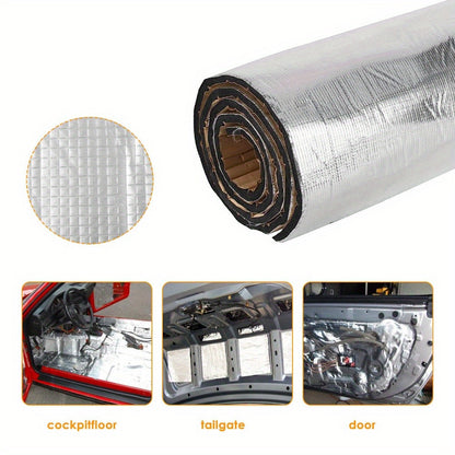 Car Sound Deadening Mat 7mm 2mx0.5m Roll Foam Self-Adhesive Car Noise Control Acoustic Dampening Mat