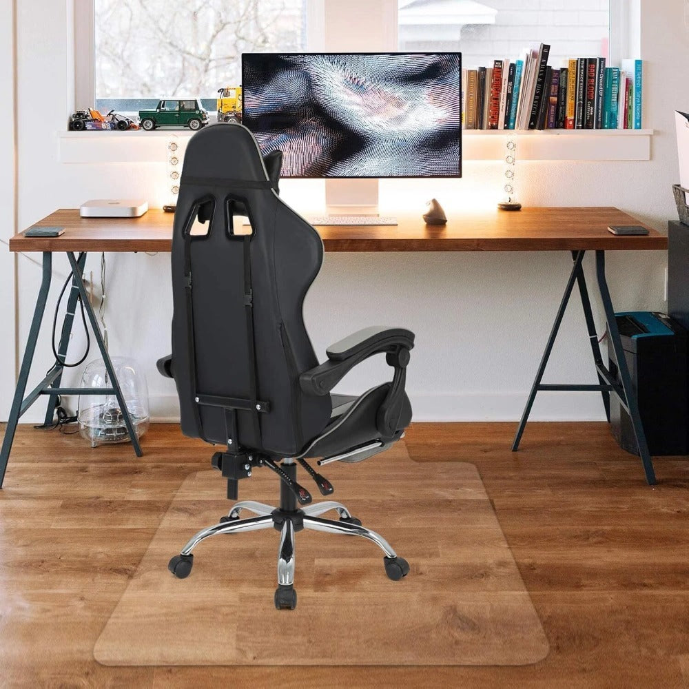 PVC Clear Chair Mat Non Slip Office Chair Desk Mat Floor Computer Carpet Protector Plastic Clear