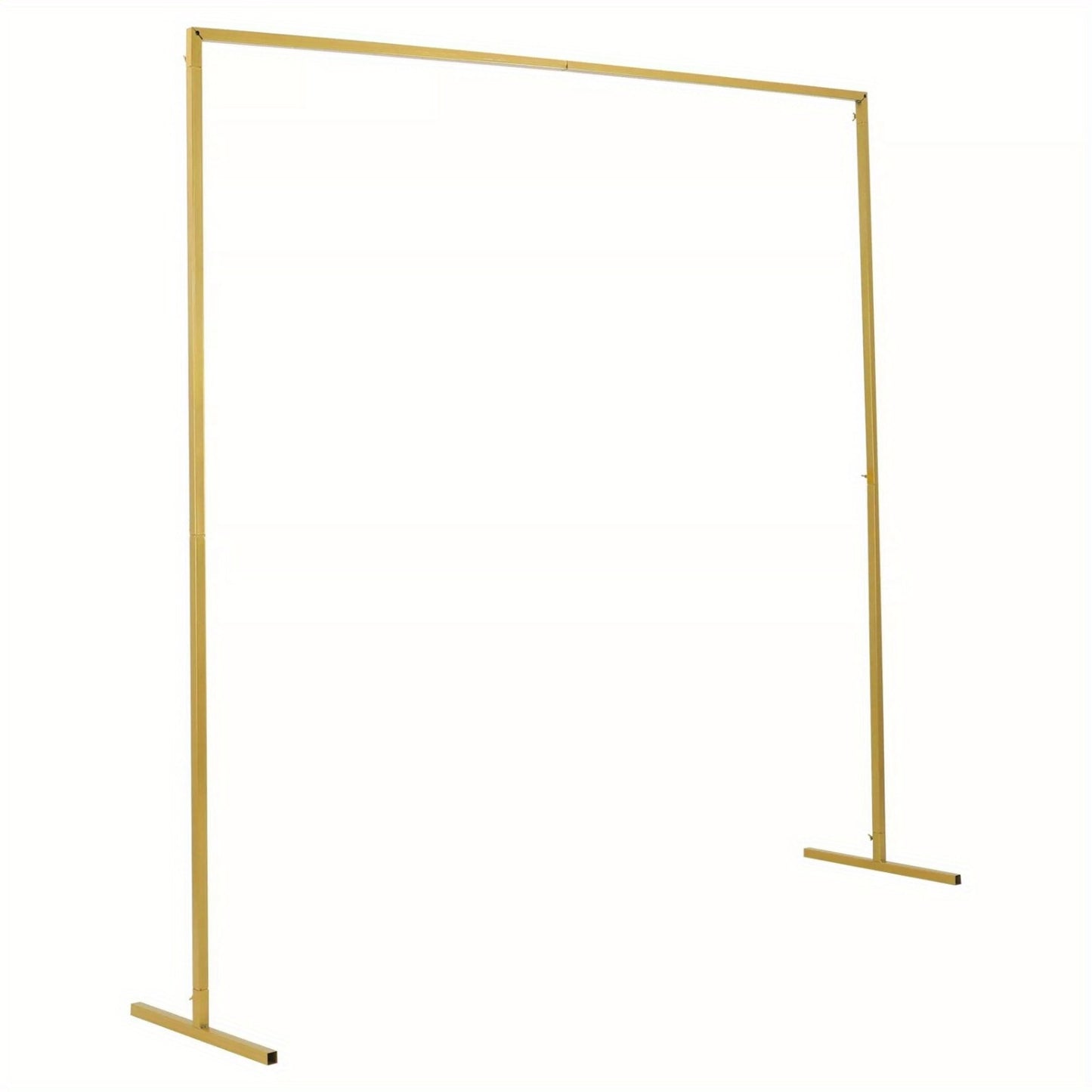 Rectangle Wedding Arch Stand 2x2M Iron Rectangle Backdrop Stand Metal Garden Arch Arbour Climbing Plants Roses for Wedding Ceremony Party Decoration