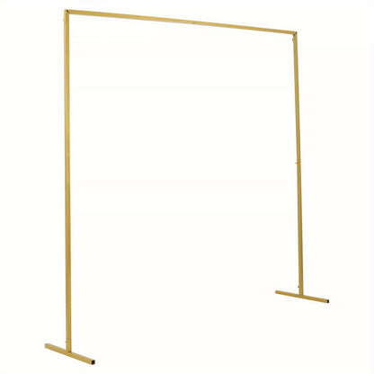Rectangle Wedding Arch Stand 2x2M Iron Rectangle Backdrop Stand Metal Garden Arch Arbour Climbing Plants Roses for Wedding Ceremony Party Decoration