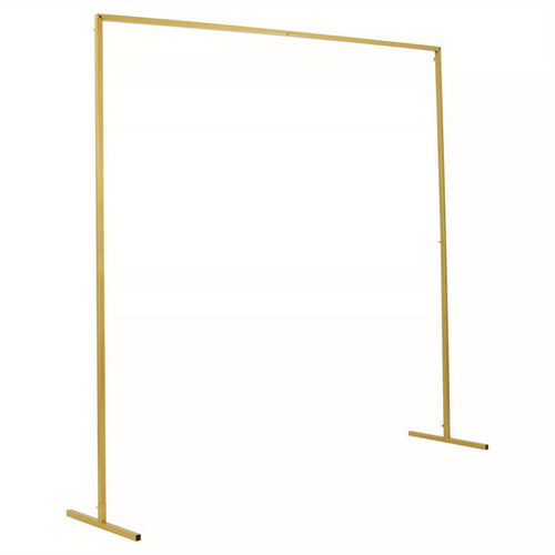 Rectangle Wedding Arch Stand 2x2M Iron Rectangle Backdrop Stand Metal Garden Arch Arbour Climbing Plants Roses for Wedding Ceremony Party Decoration