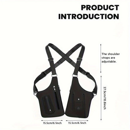 Multi Functional Lightweight Outdoor Vest Bag with Adjustable Shoulder Straps