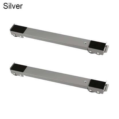 70.5CM 2pcs Heavy Duty Adjustable Moving Roller Wheel Set for Furniture Washing Machine Adjustable metal base stand, suitable for moving heavy objects, construction sites, workshops, and renovation cleaning.