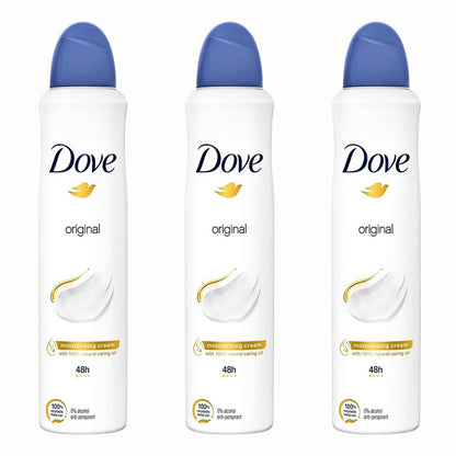 Pack of - 3 Dove Original Antiperspirant Deodorant Spray 250ml