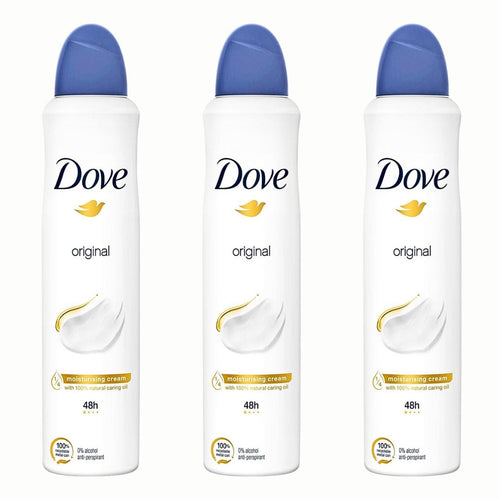 Pack of - 3 Dove Original Antiperspirant Deodorant Spray 250ml