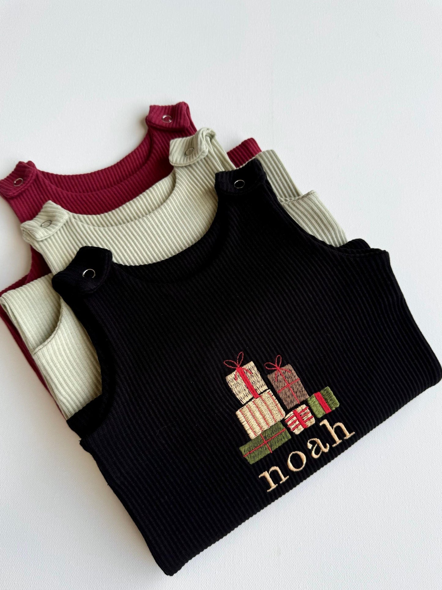 Soft Cotton Baby Dungarees, Personalised or Plain, Embroidered, 9 Colours, From Newborn to 3 Years - Ideal Baby Shower Gifts, Personalised Baby Gifts, Baby Clothes, New Baby Gifts