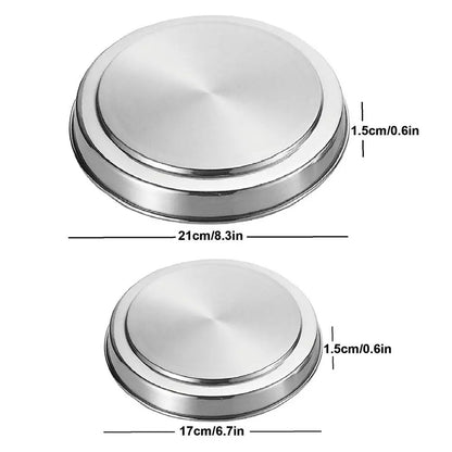 4pcs Hob Cover Set Stove Plate Cooker Top Burner Protector Silver Kit Home Kitchen Tools & Accessories Restaurants CANTEENS Worktop Savers
