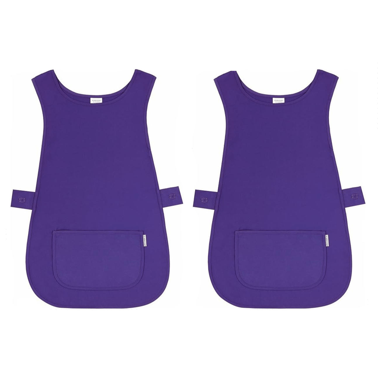 Pack of 2 Self Tabard Apron | Aprons for Men, Women, and Ladies | Professional Cooking Aprons with 2 Pockets | Adjustable Kitchen Apron for Baking, BBQ, Grilling, Gardening, Crafting, Cleaning, Painting, Barista, Restaurant Work | Cute & Stylish Gift Apro
