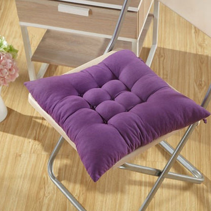 4pcs Solid-Color Office Cushion Supports The Cushion to Relieve The Discomfort of Prolonged Sitting
