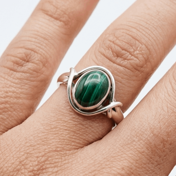925 Sterling Silver Natural Gemstone Designer Ring~ Natural Gemstone Ring ~ Amethyst, Labradorite, Rainbow Moonstone, Carnelian, Malachite, Gift For Birthday