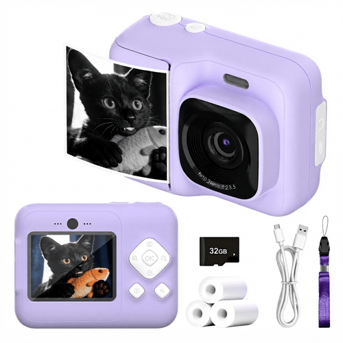 Mini Photo Printer, Portable, Instant Photo Printing, And Provides High-Definition Digital Printing. It'S a Fantastic Tool for Sparking Interest And Creativity, And a Perfect Choice for Creative Drawing And Photography Gifts for Holidays Like Christmas An