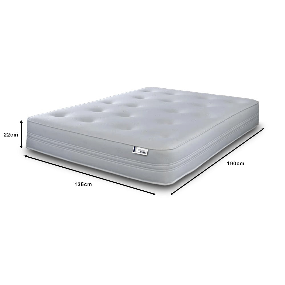 Memory Foam & Open Coil Spring Hybrid Mattress – Tufted, Extra Deep, Handmade in UK | Single, Double, King & European Sizes Available
