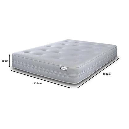 Memory Foam & Open Coil Spring Hybrid Mattress – Tufted, Extra Deep, Handmade in UK | Single, Double, King & European Sizes Available
