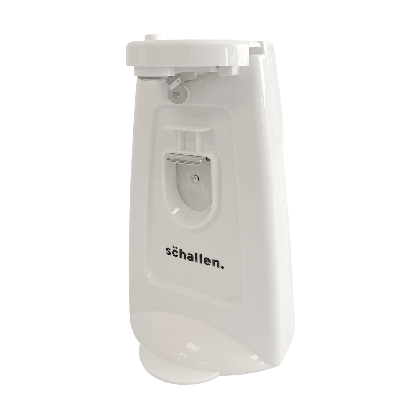 Schallen Electric Can Opener Automatic 3-in-1 Kitchen Appliance with Hands-Free Can Opening, Built-In Bottle Opener & Knife Sharpener | Electric Tin Opener for Easy Opening Cans, Jars, and Bottles | Hidden Power Cord Storage | Stainless Steel Durable Kitc