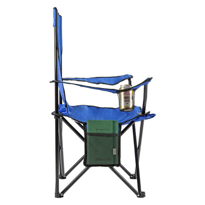 Taylor & Brown Set of 2 Lightweight Folding Camp Chair - Portable Chairs with Cup Holder, Side Pocket and Bag Perfect for Camping, Festivals, Garden, Fishing, Beach and BBQs, Camping Chair