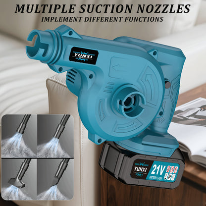 2025 Portable Wireless Leaf Hair Dryer, Hair Dryer, Equipped with Battery And Charger, Battery Powered, Compact Handheld Vacuum Cleaner, Efficient And Easy, Powerful Helper for Maintaining Lawns And Removing Fallen Leaves in The Courtyard