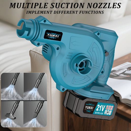 2025 Portable Wireless Leaf Hair Dryer, Hair Dryer, Equipped with Battery And Charger, Battery Powered, Compact Handheld Vacuum Cleaner, Efficient And Easy, Powerful Helper for Maintaining Lawns And Removing Fallen Leaves in The Courtyard