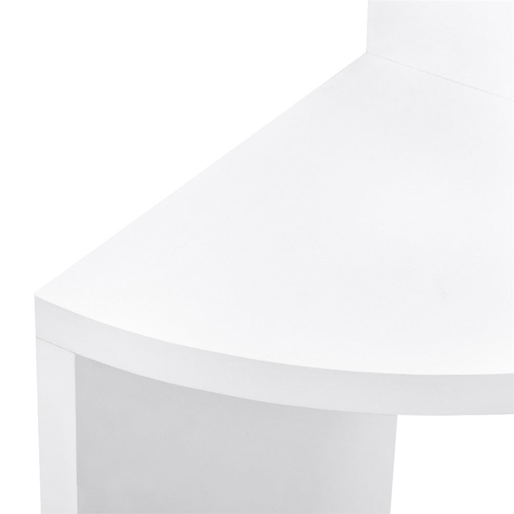 Three-Tier Rustic Corner Wall Shelf with Curved Platforms - product detail 23