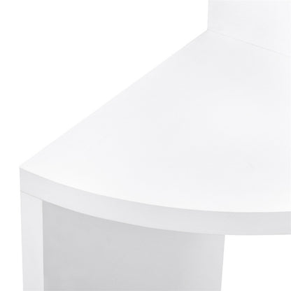 Three-Tier Rustic Corner Wall Shelf with Curved Platforms - product detail 23