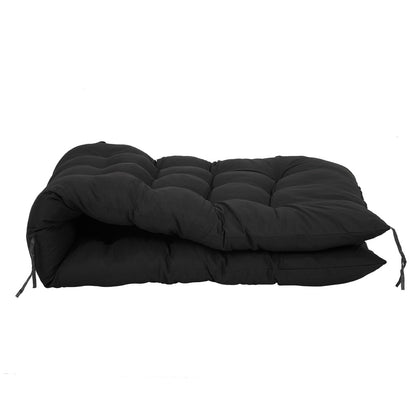 1 PC Long and Thick Cushion Seat in Black, suitable for garden, courtyard, lounge chairs, 160*50*8cm
