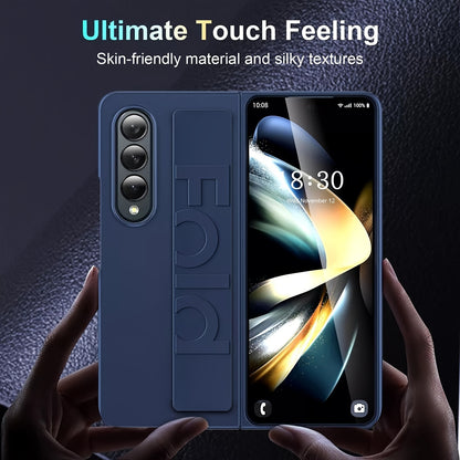 Phone Case - Wristband Anti-Slip Protective Flip Cover Case for Samsung Galaxy Z Fold 6, 5, 4, And 3