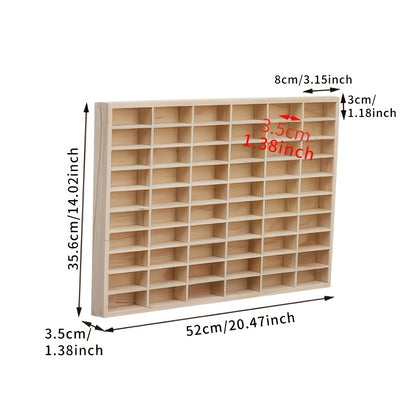 1pc Wooden Car Model Rack, Wall Mounted Storage Organizer, Multi-purpose Wooden Shelving for Home And Kitchen, Collectible Transparent Display Rack, Practical Shelf