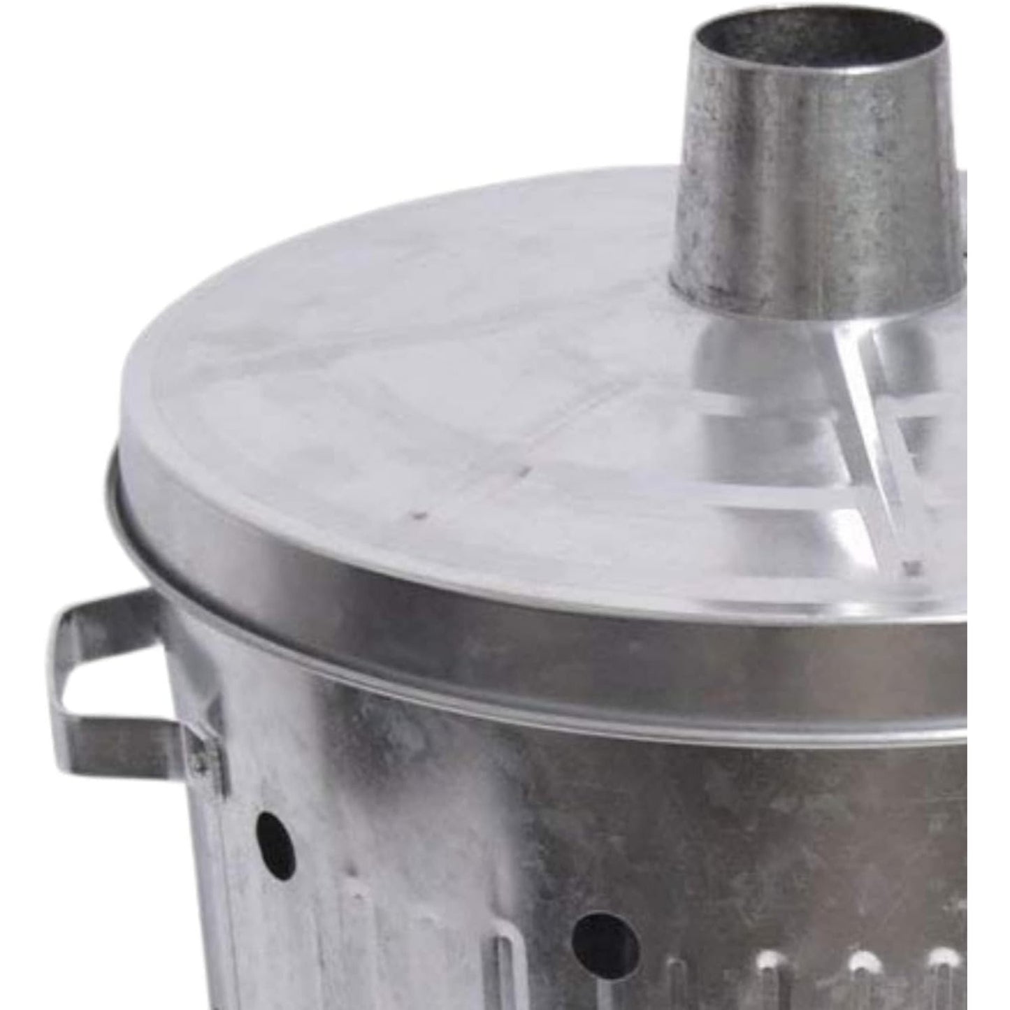 90 Litre Extra Large 90L Galvanised Metal Incinerator Recycle Garden Rubbish Fire Wood Burner Burning Leaves