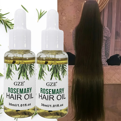 GZE Rosemary Oil for Hair 2 pack Rosemary Scalp Hair Oil, All Type & Texture | Straight, Waves & Chemically Hairs Strengthens