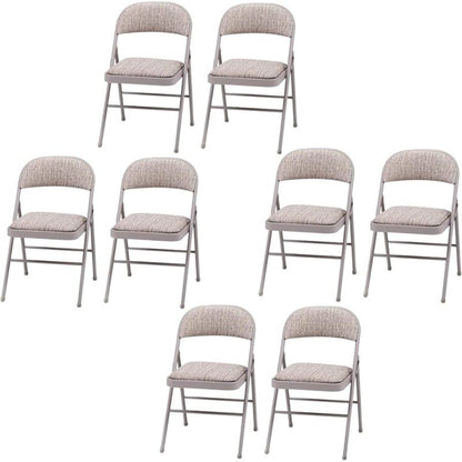 Fabric Padded Folding Chair with Heavy Duty Steel Frame & Ergonomic Backrest – Lightweight, No Assembly, Indoor & Outdoor Use for Home, Office, Garden & Events