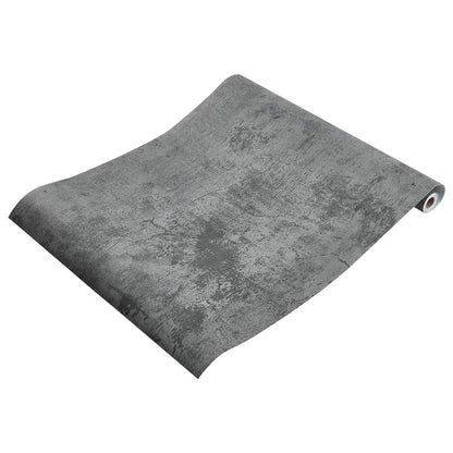5mx60cm Grey Self Adhesive Wallpaper 60x500cm Concrete Effect Sticky Back Plastic Industrial Cement Vinyl Wrap Peel and Stick Kitchen Worktop Covering Sticky Back Plastic Furniture Sticker