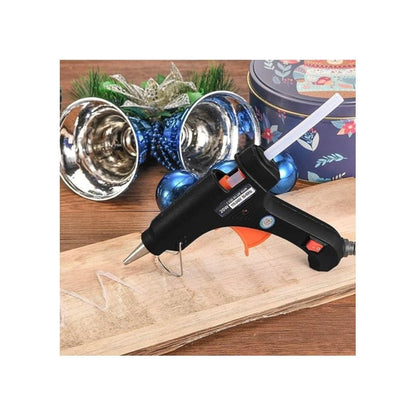 20W Trigger Hot Melt Glue Gun Electric Trigger Adhesive Hobby Craft Tool UK Plug Hot Glue Gun UK Plug Mini Heats Up Glue Gun for Crafts, Hobby, Home Repairs, Fabric, Wood, Glass, Card, ON-Off Switch for DIY Arts