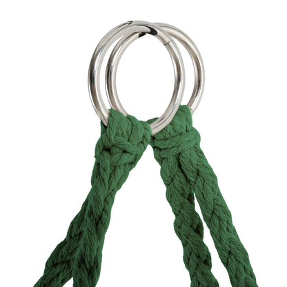 Balcony Rocking Chair, Courtyard Woven Hanging Basket, Hanging Cotton Rope Iron Ring Hanging Chair, Suitable for Indoor, Outdoor, Home, Balcony, Courtyard, Garden, Maximum Load Capacity: 200kg, Material: Iron Ring, Cotton Rope (No Include Cushion)