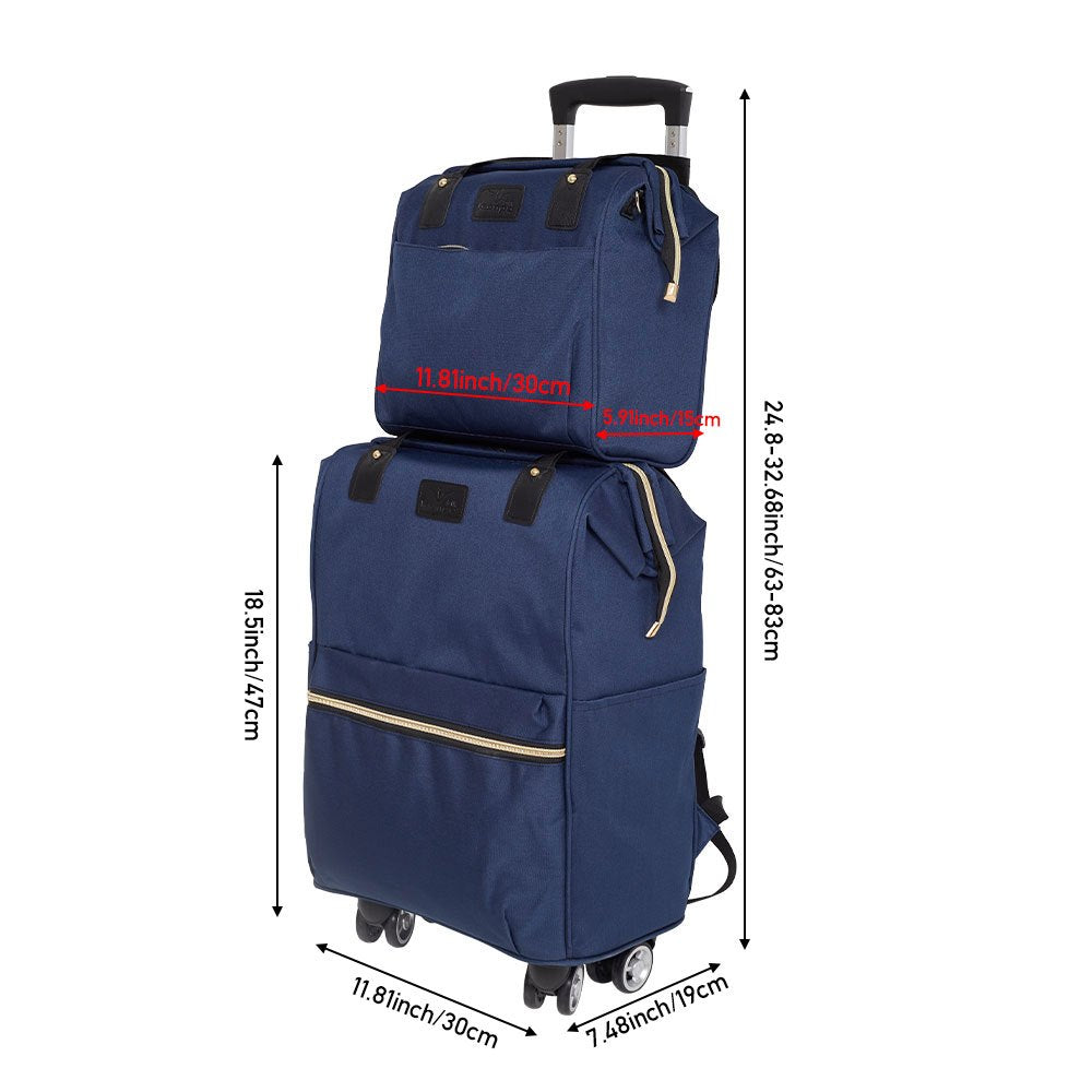 2pcs Luggage Set with Spinner Wheels, Suitcase Set, Multifunctional Travel Duffel Bag Combo Perfect for Weekend Getaways, Business Trips, and Vacation Travel Essentials Organization