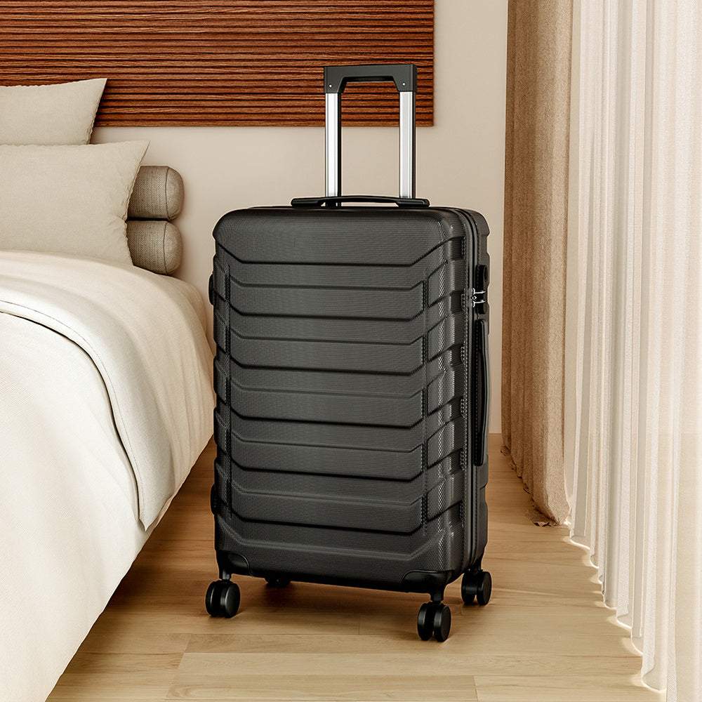 20" Suitcase Lightweight 4 Wheel Spinner Hard Shell ABS Luggage Hold Check in Travel Case Cabin Suitcase Carry On Suitcase, Hard Shell Suitcase with 4 Wheels Cabin Luggage Blue B