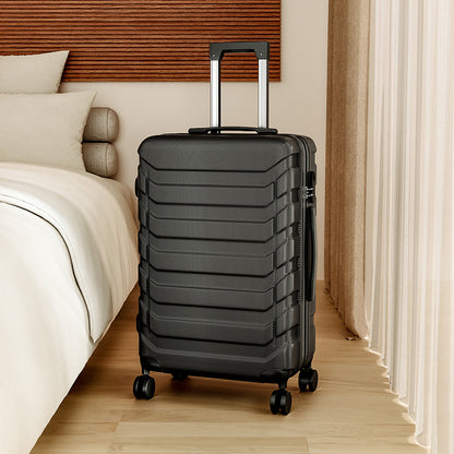20" Suitcase Lightweight 4 Wheel Spinner Hard Shell ABS Luggage Hold Check in Travel Case Cabin Suitcase Carry On Suitcase, Hard Shell Suitcase with 4 Wheels Cabin Luggage Blue B