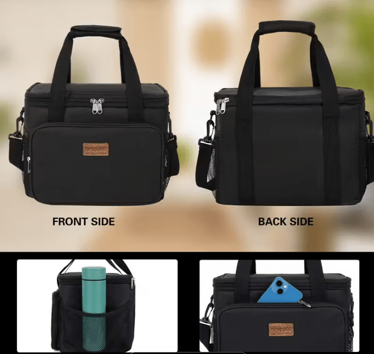 30L Large Capacity Insulated Lunch Bag – Leak-Proof And Cold-Keeping Bag – Perfect for Camping, Picnics, Barbecues, Travel, And Work.