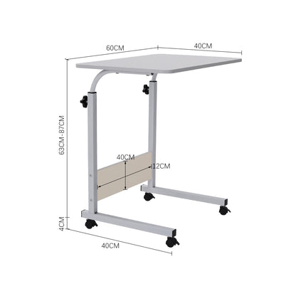 1PC Adjustable Computer Desk, Portable Desk for Bed & Sofa Use, 60x40cm Study Table with Height Adjustment 72-94cm, Sturdy Space-Saving Design, Home Office & Dorm Essential, Home Office Upgrade & Student Gift