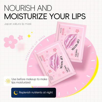 Hydrating Lip Eye & Cleansing Mud Mask 50 Packs, With 10pcs Turmeric & Vitamin C Mud Mask, Sakura Hydrating Lip Mask, Vitamin C Lip Mask, Golden Eye Mask, Birthday Gift Set, For Girlfriend, Sister & Mother