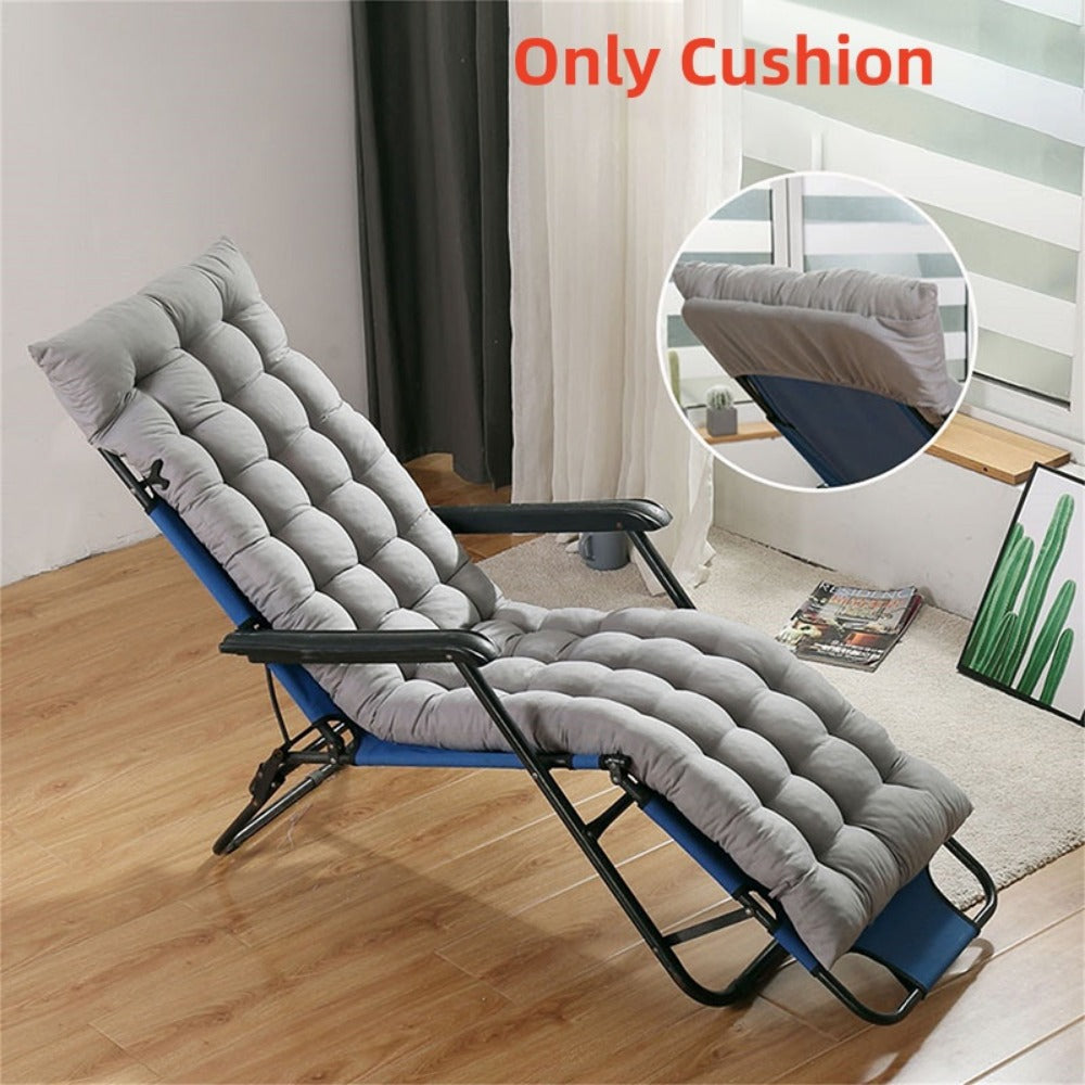 Lounge Chair Cushion 160x50cm Thick Comfortable Seat Pad for Sun Lounger Recliner Daybed Beach Chair – Machine Washable Non-Slip Indoor Outdoor Multiple Colours